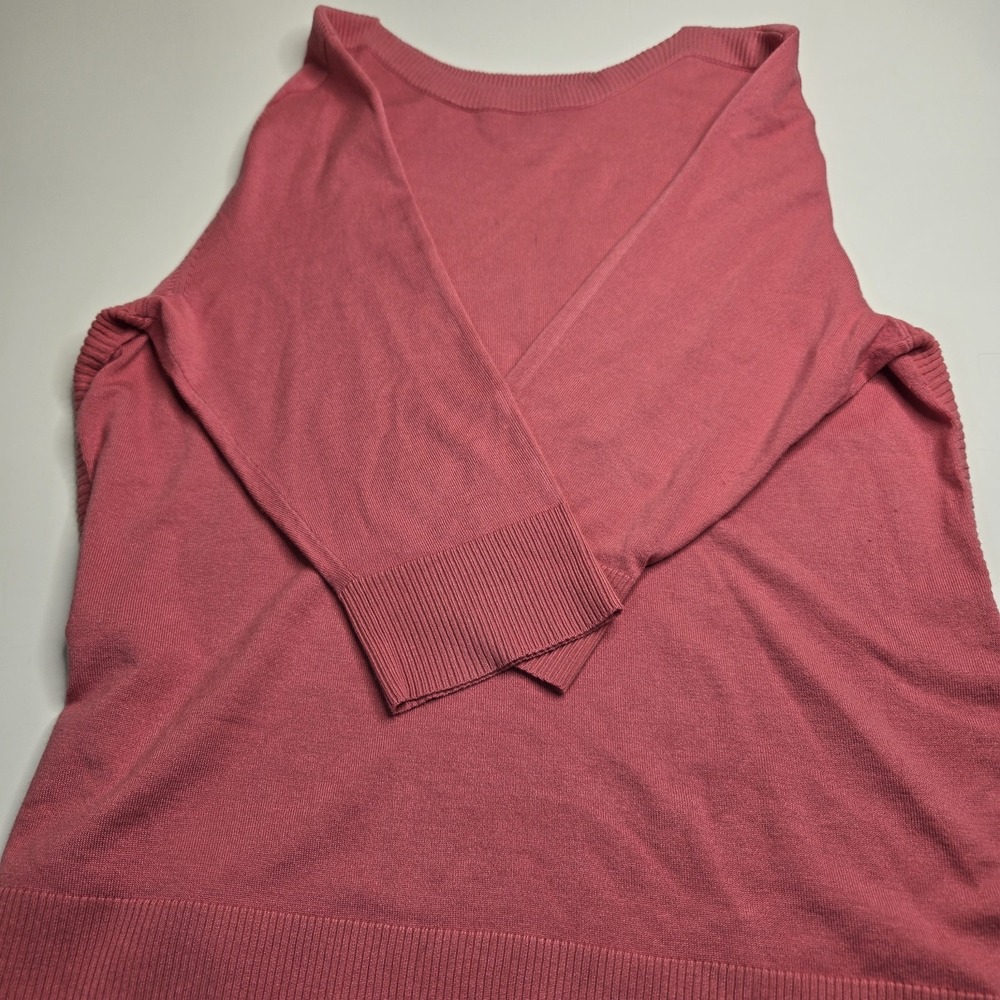 Karen Scott Cable Knit Salmon Scoop Neck Sweater Women's XXL